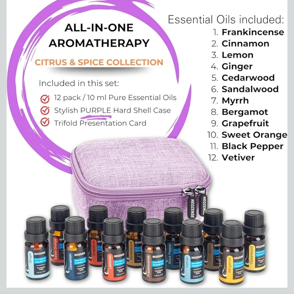 Pure Essential Oil Set (12 Pack/10 ml)